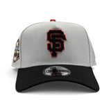 White San Francisco Giants Black Curved Brim Gray Bottom 2000 Inaugural Year Side Patch New Era 9Forty Snapback