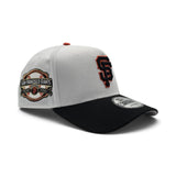 White San Francisco Giants Black Curved Brim Gray Bottom 2000 Inaugural Year Side Patch New Era 9Forty Snapback