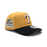 Yellow Texas Rangers Black Curved Brim Gray Bottom 2020 Inaugural Season Side Patch New Era 9Forty A-Frame Snapback