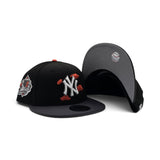Black New York Yankees Cloud Logo Dark Gray Visor Gray Bottom 1999 World Series Side Patch New Era 9Fifty Snapback