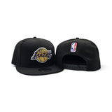 Black Los Angeles Lakers Gray Bottom 2026 NBA Draft Rhinestone Logo New Era 9Fifty Snapback
