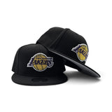 Black Los Angeles Lakers Gray Bottom 2026 NBA Draft Rhinestone Logo New Era 9Fifty Snapback