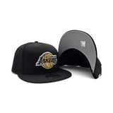 Black Los Angeles Lakers Gray Bottom 2026 NBA Draft Rhinestone Logo New Era 9Fifty Snapback