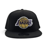 Black Los Angeles Lakers Gray Bottom 2026 NBA Draft Rhinestone Logo New Era 9Fifty Snapback