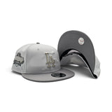 White Los Angeles Dodgers Cloud Logo Light Gray Visor Gray Bottom 40th Anniversary Side Patch New Era 9Fifty Snapback