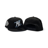 Black New York Yankees Cloud Logo Icy Blue Bottom 1999 World Series Side Patch New Era 9Fifty Snapback