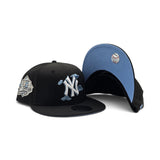 Black New York Yankees Cloud Logo Icy Blue Bottom 1999 World Series Side Patch New Era 9Fifty Snapback