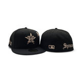 Black Houston Astros New Era Heritage Collection 59Fifty Fitted
