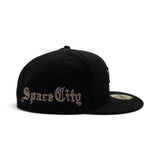 Black Houston Astros New Era Heritage Collection 59Fifty Fitted