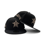 Black Houston Astros New Era Heritage Collection 59Fifty Fitted