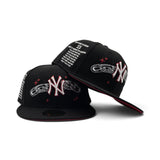 Black New York Yankees Chain Logo Red Bottom 27X World Series Champions List Side Patch New Era 59Fifty Fitted