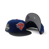 Royal Blue New York Knicks Black Visor Gray Bottom 2026 Finals Champions Side Patch New Era 9Fifty Snapback