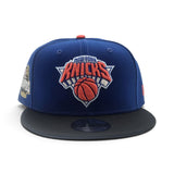 Royal Blue New York Knicks Black Visor Gray Bottom 2026 Finals Champions Side Patch New Era 9Fifty Snapback