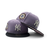 Lavender Glow In The Dark New York Yankees Black Visor Pink Bottom 1942 All Star Game Side Patch New Era 59Fifty Fitted