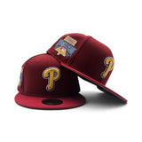H Red Philadelphia Phillies Red Visor Gray Bottom 1996 All Star Game Side Patch New Era 59Fifty Fitted