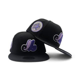 Black Montreal Expos Purple Logo Gray Bottom 1982 All Star Game New Era 59Fifty Fitted