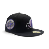 Black Montreal Expos Purple Logo Gray Bottom 1982 All Star Game New Era 59Fifty Fitted