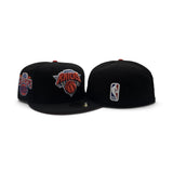 Black New York Knicks Orange Bottom 2026 Champs Side Patch New Era 59Fifty Fitted
