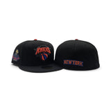 Black New York Knicks Gray Bottom 2025-2026 Champs Side Patch New Era 59Fifty Fitted