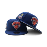 Royal Blue New York Knicks Gray Bottom 2025-2026 Champs Side Patch New Era 59Fifty Fitted