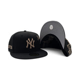 Black New York Yankees New Era Heritage Collection 59Fifty Fitted