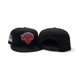 Black New York Knicks Orange Bottom 2025-2026 First Ever NBA & Emirates NBA Cup Finals Champions Side Patch New Era 9Fifty Snapback