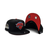 Black New York Knicks Orange Bottom 2025-2026 First Ever NBA & Emirates NBA Cup Finals Champions Side Patch New Era 9Fifty Snapback