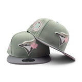 Everest Green Toronto Blue Jays Gray Visor Pink Bottom 30th Anniversary Side Patch New Era 9Fifty Snapback