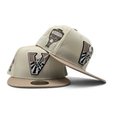 Off White Arizona Diamondbacks Camel Visor Gray Bottom 1998 Inaugural Season Side Patch New Era 59Fifty Fitted