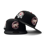 Black Stitched Chicago Cubs Gray Bottom 1990 All Star Game Side Patch New Era 59Fifty Fitted