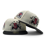 Off White Seattle Mariners Crows logo Black Visor Gray Bottom 30th Anniversary Side Patch New Era 59Fifty Fitted