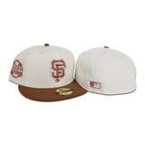 Off White San Francisco Giants Toast Peanut Visor Green Bottom Year 2000 Side Patch New Era 59Fifty Fitted