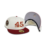 Off White Houston Colt .45s Brick Visor Gray Bottom 40th Anniversary Side Patch New Era 59Fifty Fitted