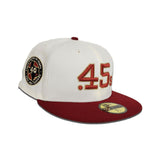 Off White Houston Colt .45s Brick Visor Gray Bottom 40th Anniversary Side Patch New Era 59Fifty Fitted