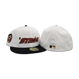 White Dashmark Mesh Houston 'stros Black Dashmark Mesh Visor Pink Bottom 35 Great Years Patch New Era 59Fifty Fitted