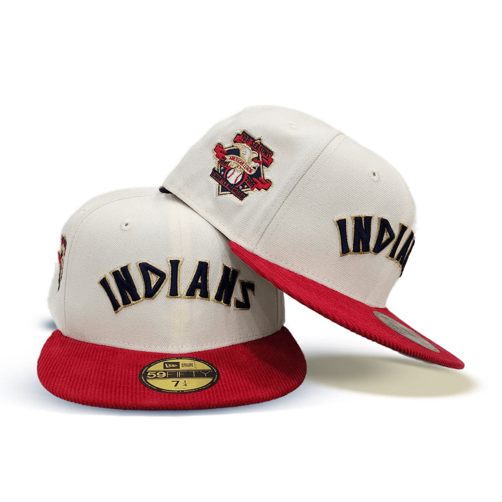 Cleveland Indians New Era Jacobs Field 10th Anniversary Patch 59FIFTY Fitted  Hat - Gray/Navy
