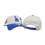 White Los Angeles Dodgers Palm Tree Logo Royal Blue Curved Brim Gray Bottom 40th Anniversary New Era 9Fifty A-Frame Snapback