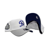 White Los Angeles Dodgers Gray Curved Brim Royal Blue Bottom 2024 World Series Side Patch New Era 9Forty Snapback