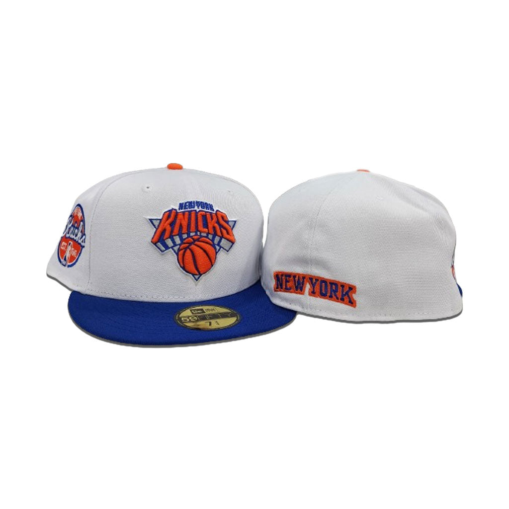 White New York Knicks Established 1946 Side Patch New Era Fitted