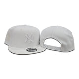 White New York Yankees Gray Bottom 75th Anniversary Side Patch New Era 9Fifty Snapback
