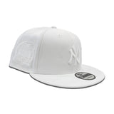 White New York Yankees Silver Metallic Bottom 2000 Subway Series Side Patch New Era 9Fifty Snapback