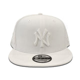 White New York Yankees Silver Metallic Bottom 2000 Subway Series Side Patch New Era 9Fifty Snapback