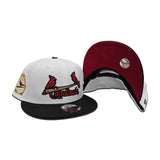 White St. Louis Cardinals Black Visor Red Bottom 1931 World Series Side Patch New Era 9Fifty Snapback