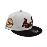 White St. Louis Cardinals Black Visor Red Bottom 1931 World Series Side Patch New Era 9Fifty Snapback