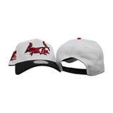 White St. Louis Cardinals Black Curved Brim Gray Bottom 1982 World Series Side Patch New Era A-Frame 9Forty Snapback