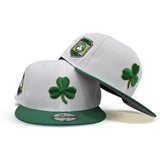 White Boston Celtics Kelly Green Visor Gray Bottom Established 1946 Side Patch New Era 9Fifty Snapback