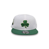 White Boston Celtics Kelly Green Visor Gray Bottom Established 1946 Side Patch New Era 9Fifty Snapback