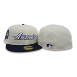 Off White Houston Astros Oceanisde Blue Visor Gray Bottom 45th Anniversary Side Patch New Era 59Fifty Fitted