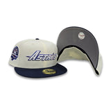 Off White Houston Astros Oceanisde Blue Visor Gray Bottom 45th Anniversary Side Patch New Era 59Fifty Fitted