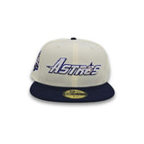 Off White Houston Astros Oceanisde Blue Visor Gray Bottom 45th Anniversary Side Patch New Era 59Fifty Fitted